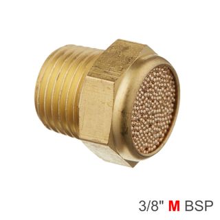 Muffler Brass Flat 3/8' Male